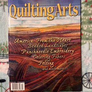 VTG 2002 Quilting Arts Magazine Volume One Issue Four Grannycore Trad Wife Craft